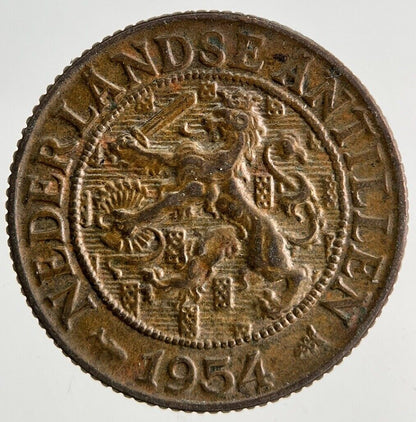 1954 Netherlands 1 Cent Coin | Fine Collectable Grade