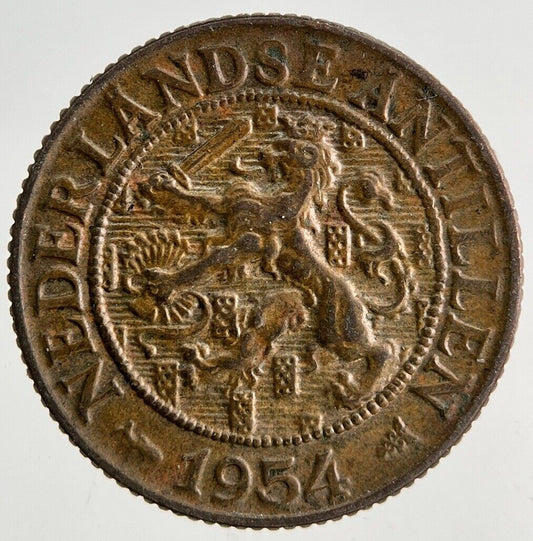 1954 Netherlands 1 Cent Coin | Fine Collectable Grade