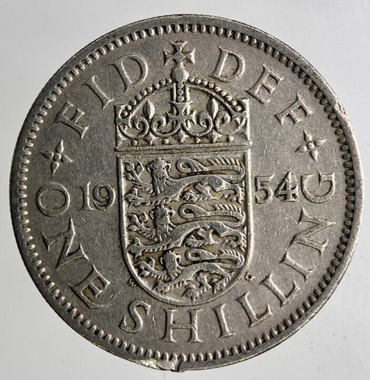 1954 Elizabeth II One Shilling Coin | Fine Collectable Grade