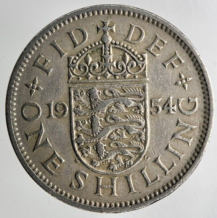 1954 Elizabeth II One Shilling Coin | Fine Collectable Grade