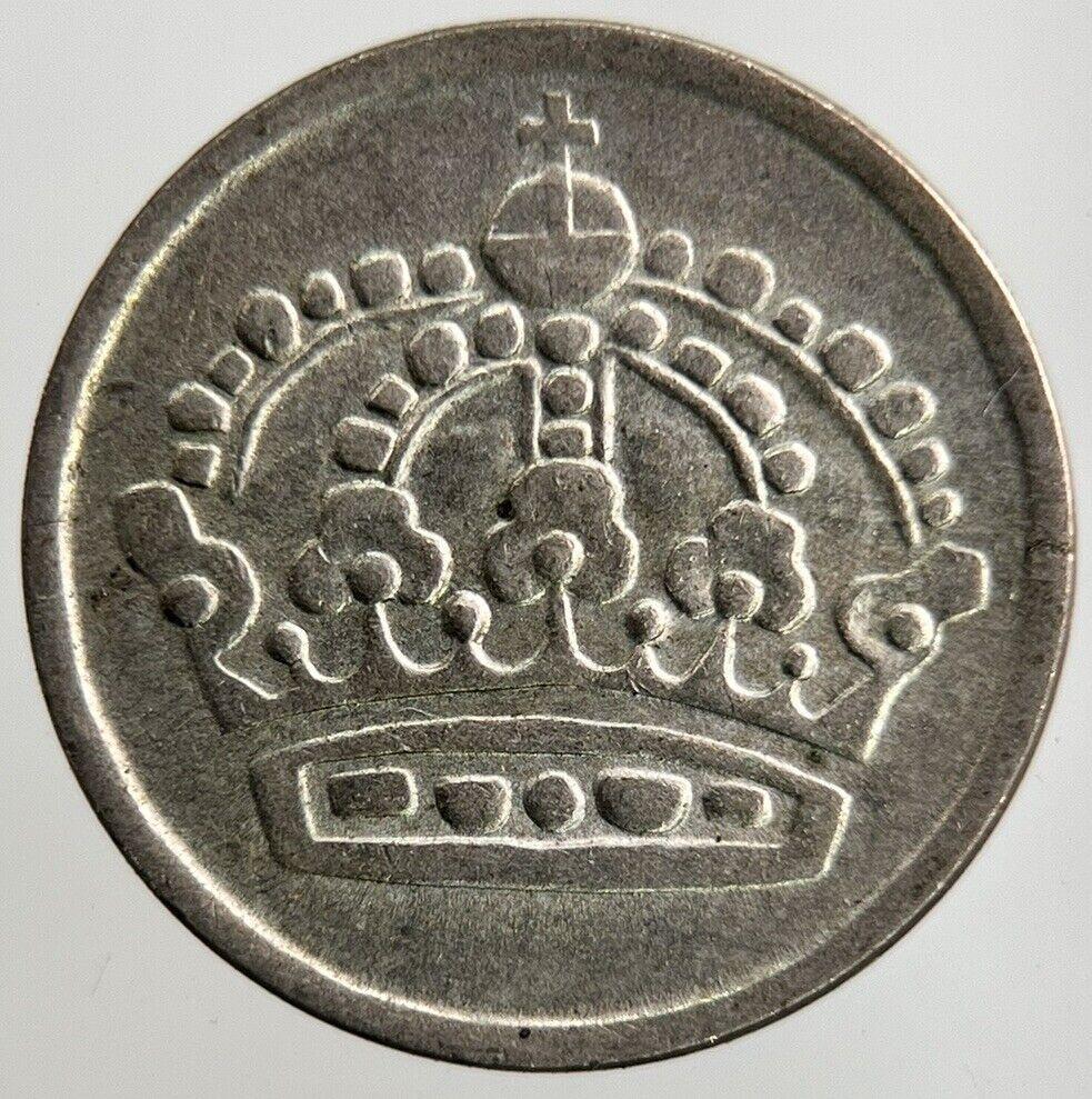 1954 Sweden 10 Ore Silver Coin | Fine Collectable Grade