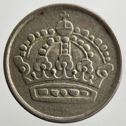 1954 Sweden 10 Ore Silver Coin | Fine Collectable Grade