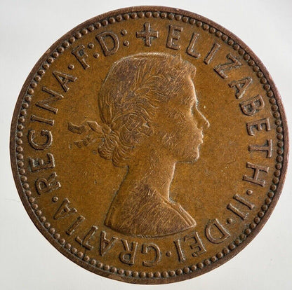 1954 Elizabeth II 2nd Half-Penny Coin | Fine Collectable Grade