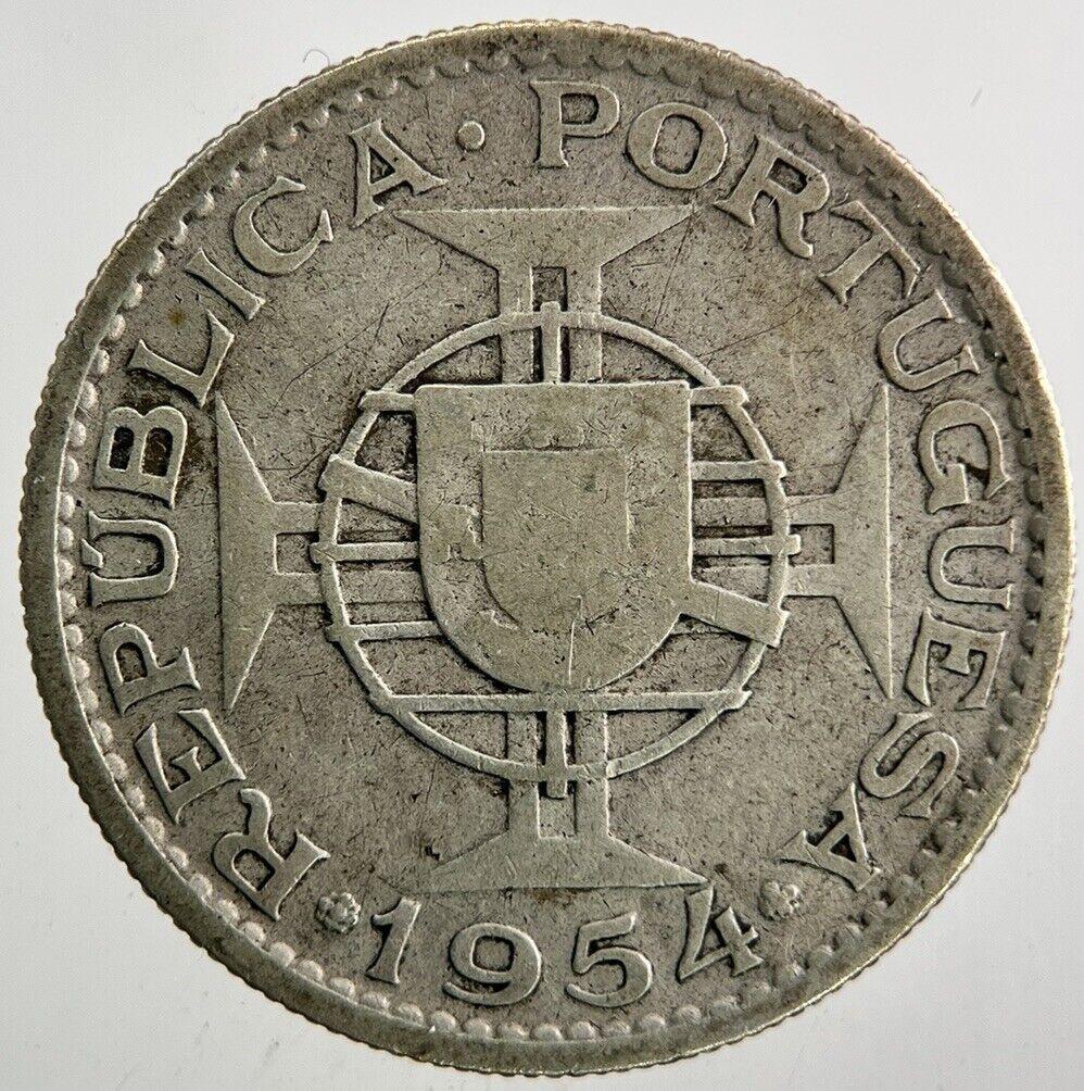1954 Mozambique Portugal 10 Escudos Silver Coin | Fine Collectable Grade
