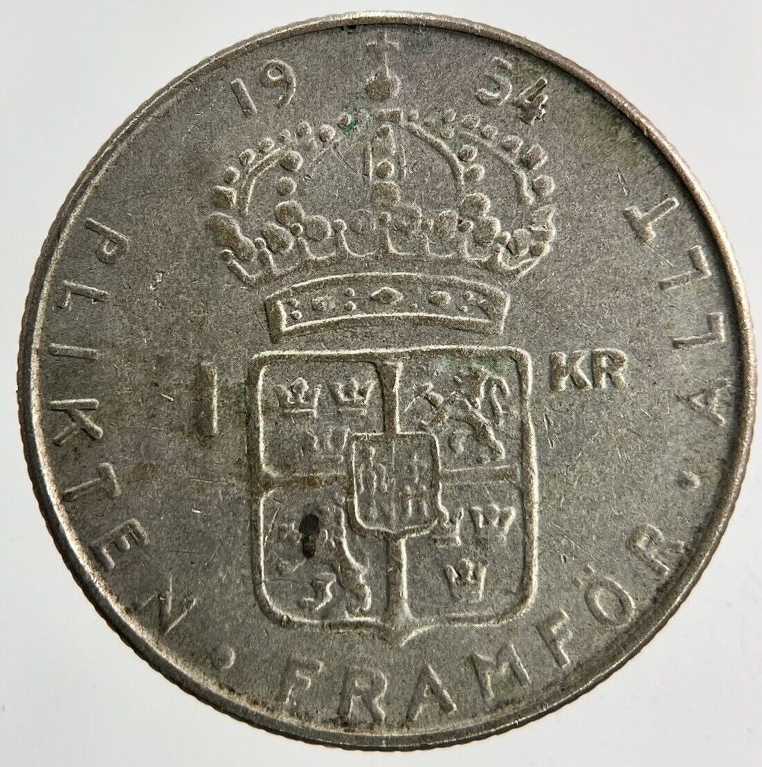 1954 Sweden 1 Krona Silver Coin | Collectable Grade