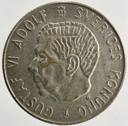 1954 Sweden 1 Krona Silver Coin | Collectable Grade
