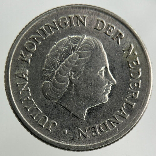 1954 Netherlands 25 Cents Coin | Fine Collectable Grade