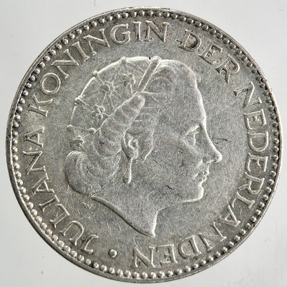 1954 Netherlands 1 Gulden Silver Coin | Fine Collectable Grade