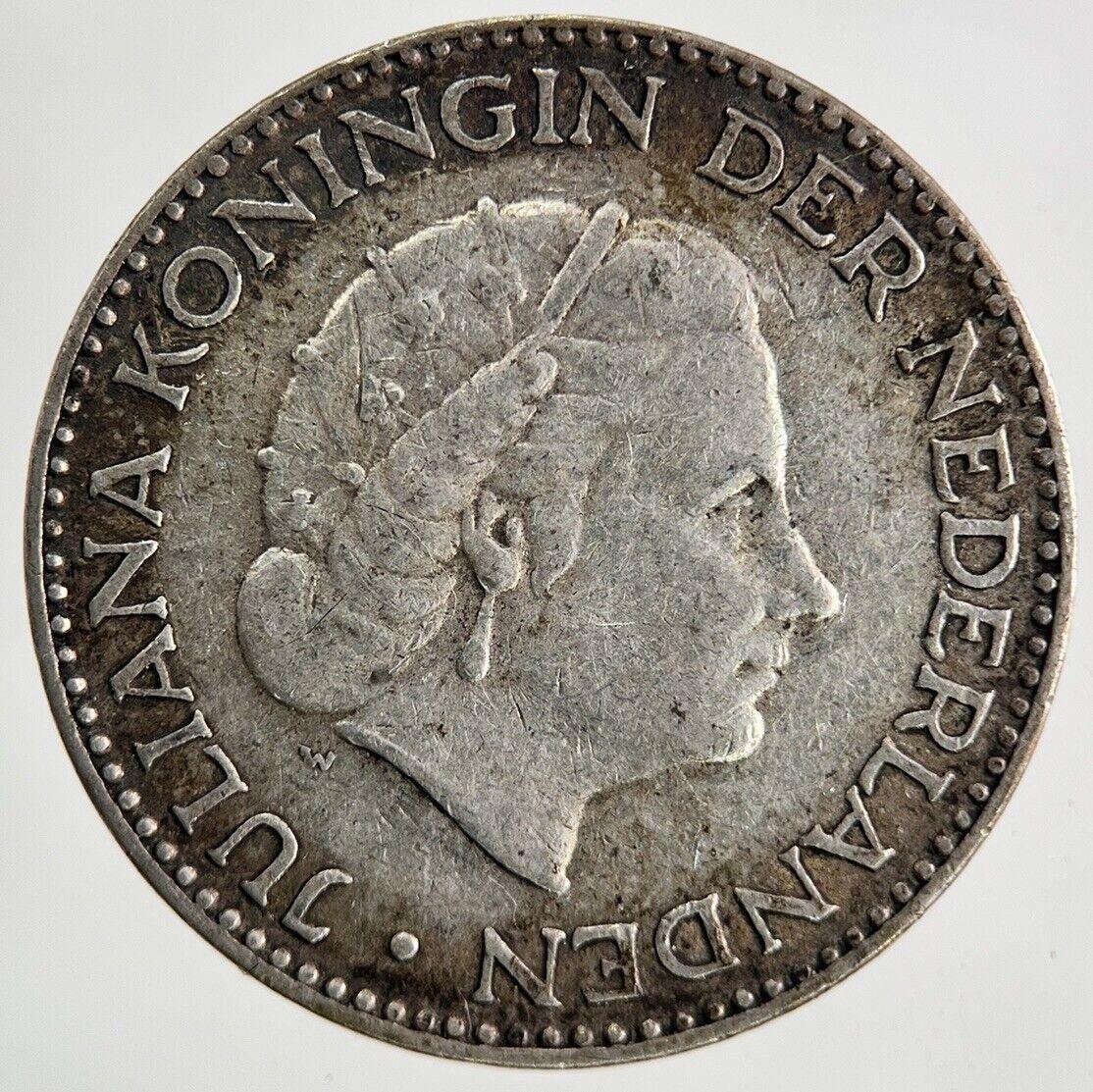 1954 Netherlands 1 Gulden Silver Coin | Fine Collectable Grade