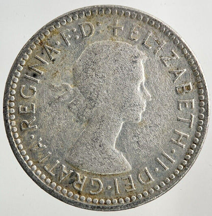1955 Australia Sixpence Silver Coin | Fine Collectable Grade