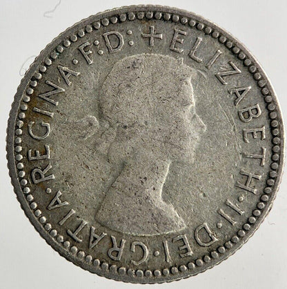 1955 Australia Sixpence Silver Coin | Fine Collectable Grade