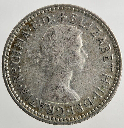 1955 Australia Sixpence Silver Coin | Fine Collectable Grade