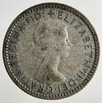 1955 Australia Sixpence Silver Coin | Fine Collectable Grade