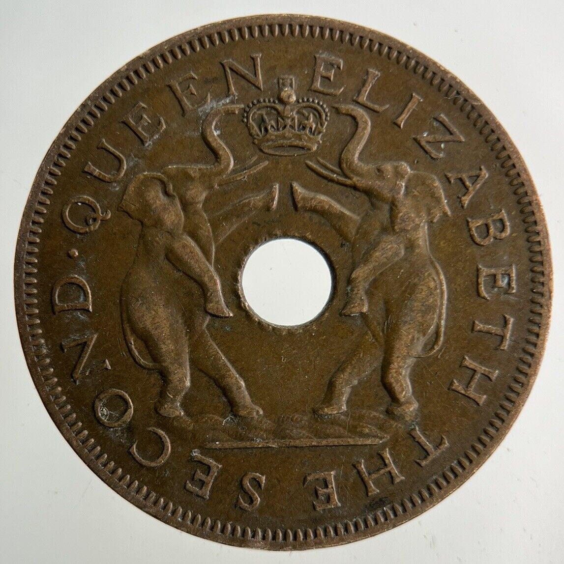 1955 Africa Rhodesia One Penny Coin | Fine Collectable Grade