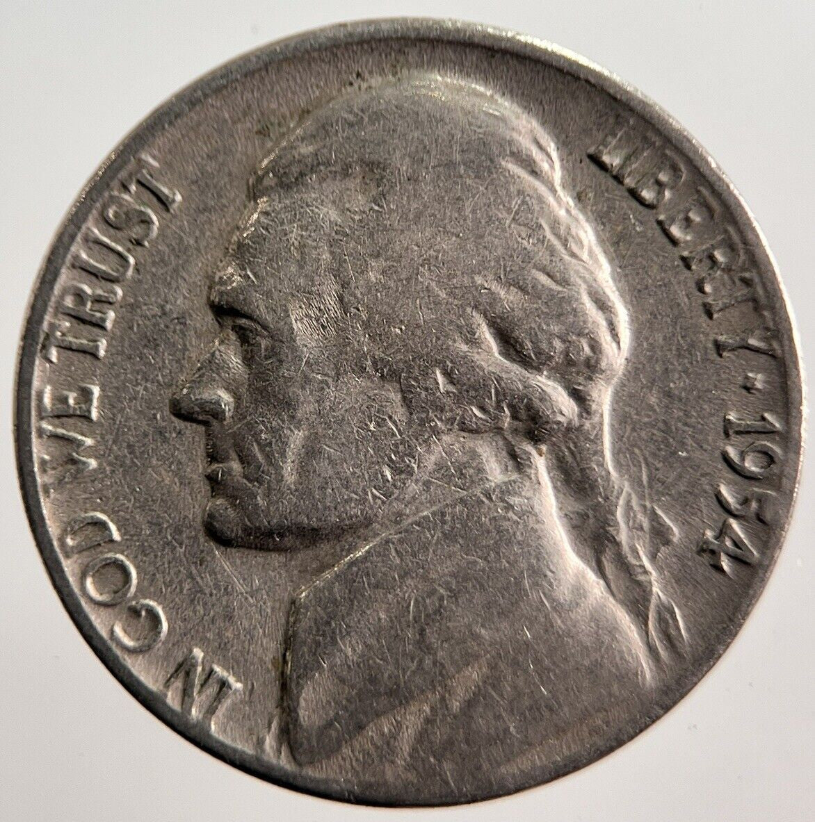 1954 US USA Nickel 5 Cents Coin | Collectable Grade | a2862