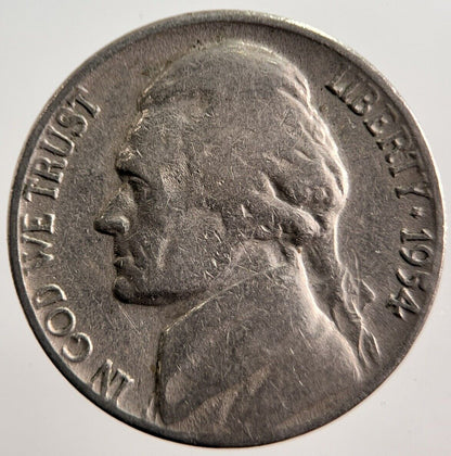 1954 US USA Nickel 5 Cents Coin | Collectable Grade | a2862