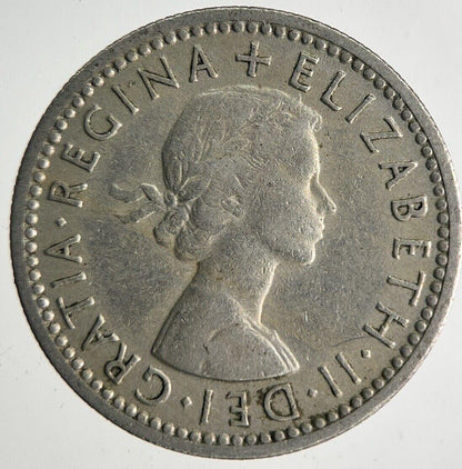 1955 Elizabeth II 2nd Sixpence Coin | Fine Collectable Grade
