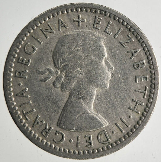 1955 Elizabeth II 2nd Sixpence Coin | Fine Collectable Grade