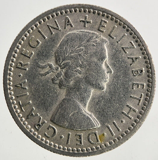 1955 Elizabeth II 2nd Sixpence Coin | Very High Grade