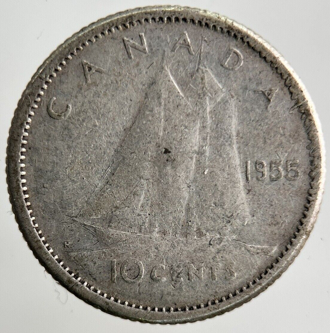 1955 Canada 10 Cents Silver Coin | Collectable Grade