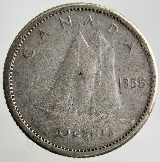 1955 Canada 10 Cents Silver Coin | Collectable Grade