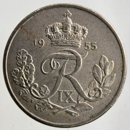 1955 Denmark 10 Ore Coin | Fine Collectable Grade