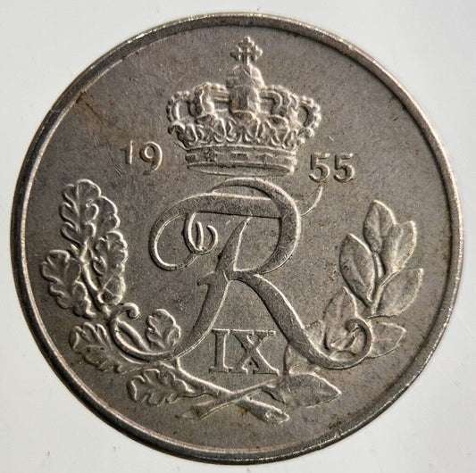 1955 Denmark 10 Ore Coin | Fine Collectable Grade