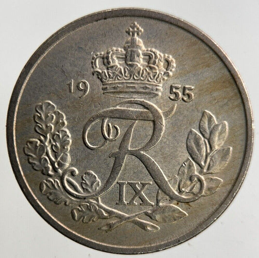 1955 Denmark 10 Ore Coin | Fine Collectable Grade