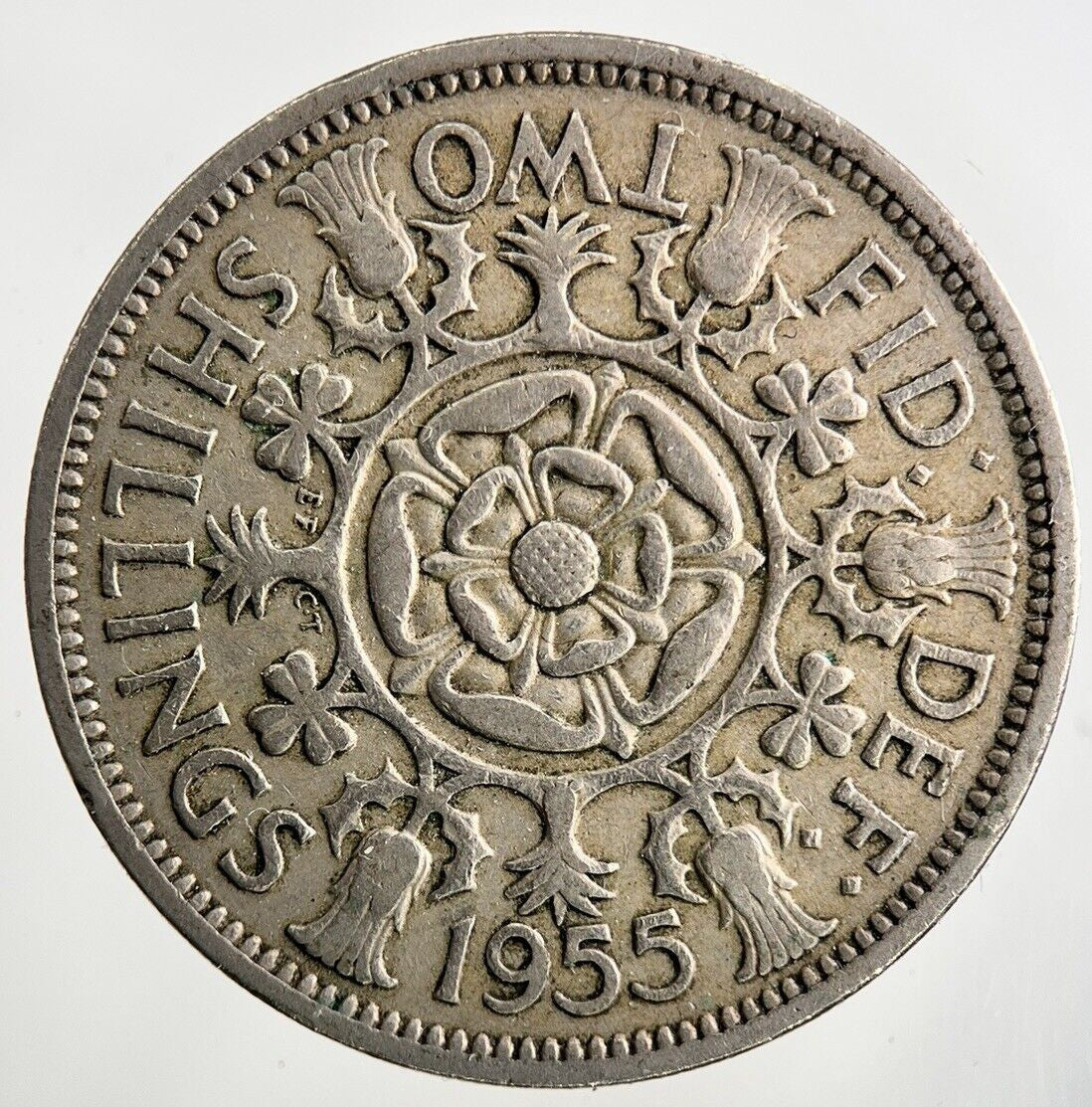 1955 Elizabeth II 2nd Florin Coin | Collectable Grade