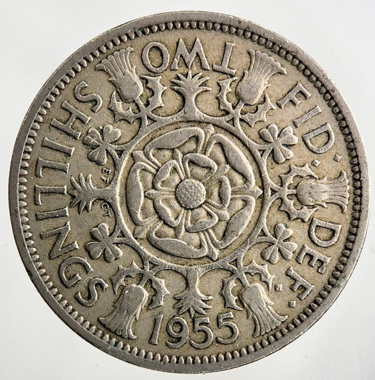 1955 Elizabeth II 2nd Florin Coin | Collectable Grade