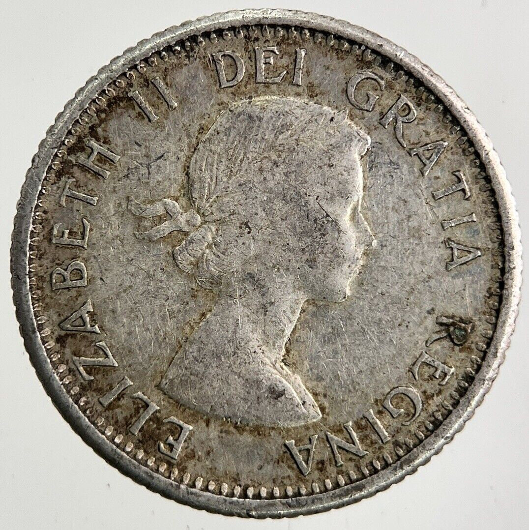 1955 Canada 10 Cents Silver Coin | Fine Collectable Grade
