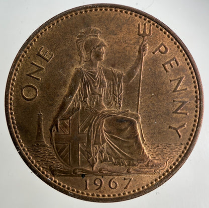 1967 Elizabeth II 2nd One Penny Coin | Very High Grade