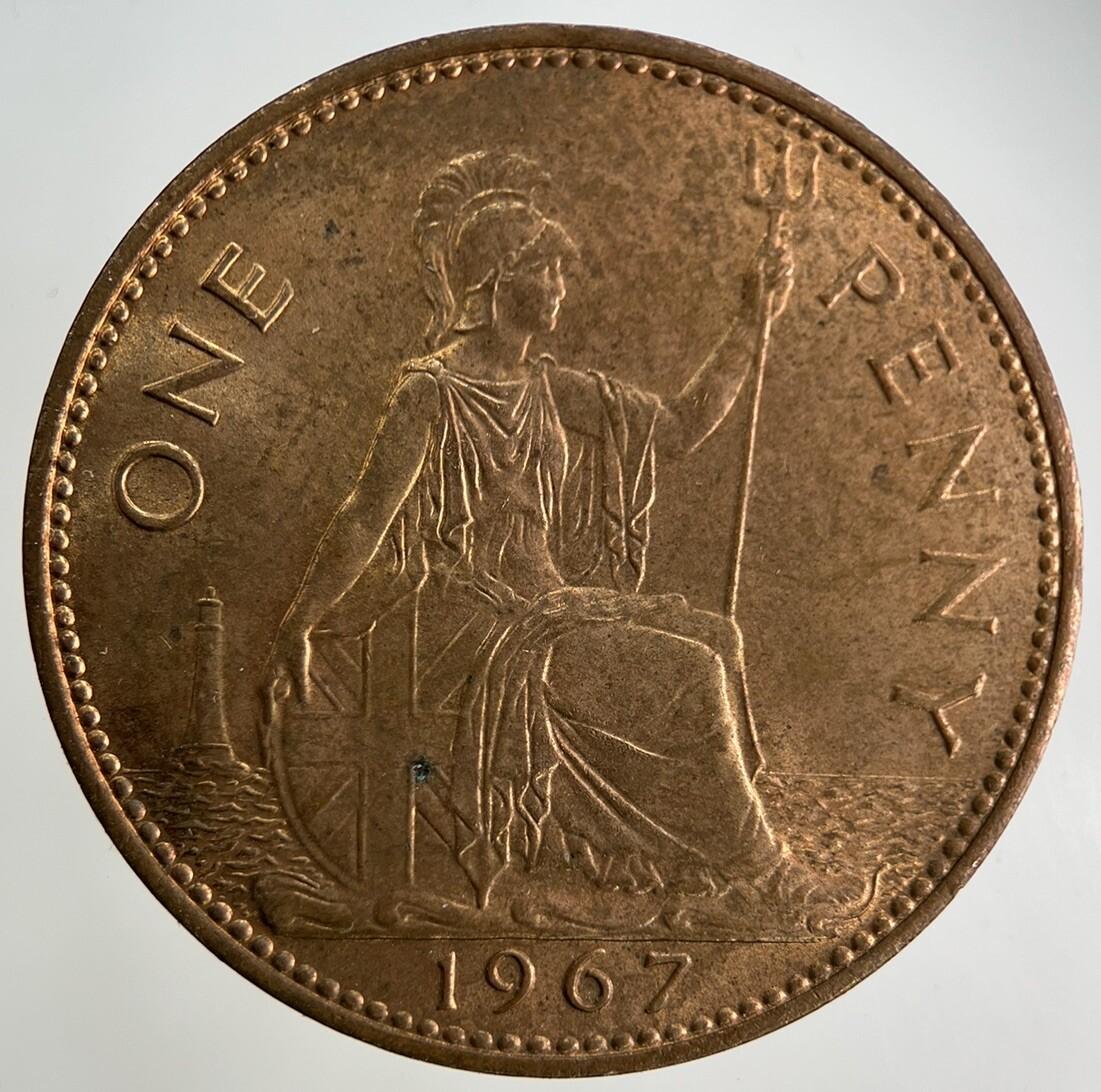 1967 Elizabeth II 2nd One Penny Coin | Very High Grade