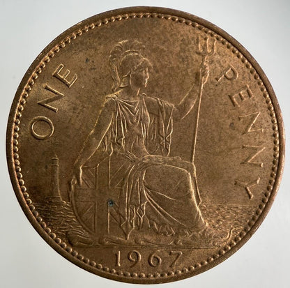 1967 Elizabeth II 2nd One Penny Coin | Very High Grade