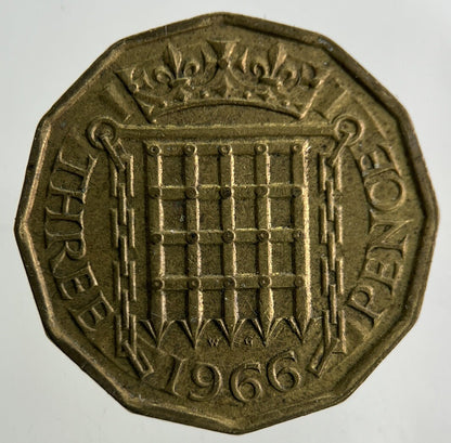 1966 Elizabeth II 2nd Brass Threepence Coin | Fine Collectable Grade