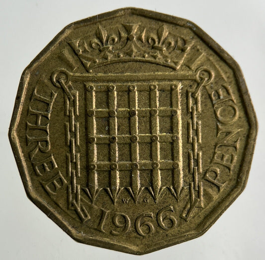 1966 Elizabeth II 2nd Brass Threepence Coin | Fine Collectable Grade