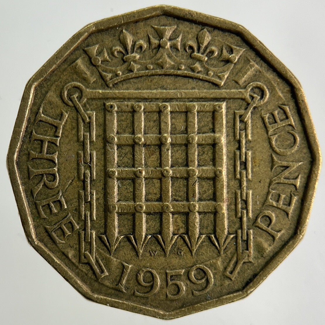 1959 Elizabeth II 2nd Brass Threepence Coin | Fine Collectable Grade