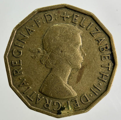 1959 Elizabeth II 2nd Brass Threepence Coin | Fine Collectable Grade