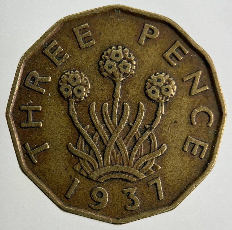 1937 George VI Brass Threepence Coin | Fine Collectable Grade