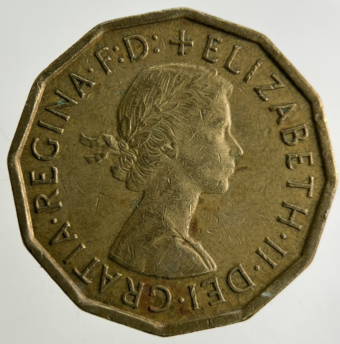 1963 Elizabeth II 2nd Brass Threepence Coin | Fine Collectable Grade