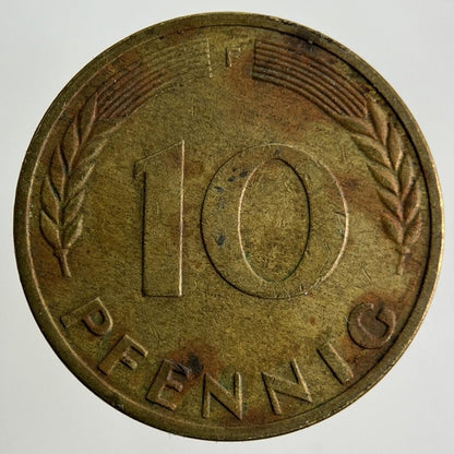 1950 Germany 10 Pfennig Coin | Fine Collectable Grade