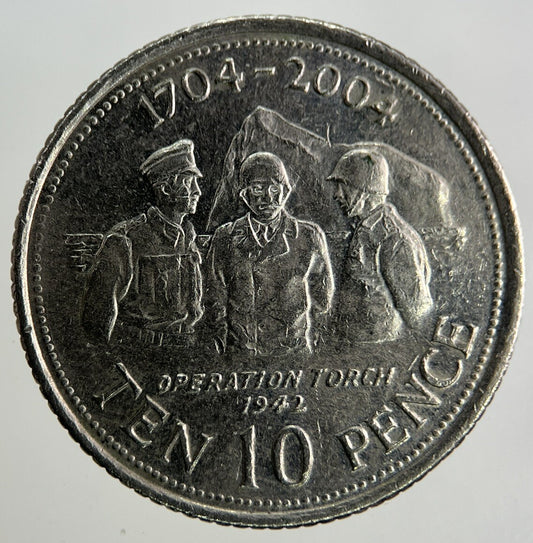 2004 Gibraltar 10p Ten-Pence Coin | Fine Collectable Grade