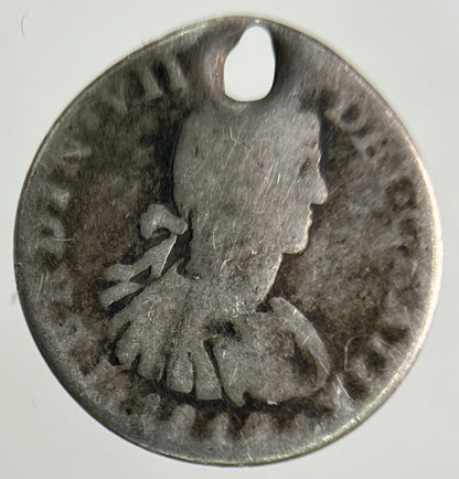 1812 Spain Mexico 1/2 Half Real Silver Coin | Collectable Grade