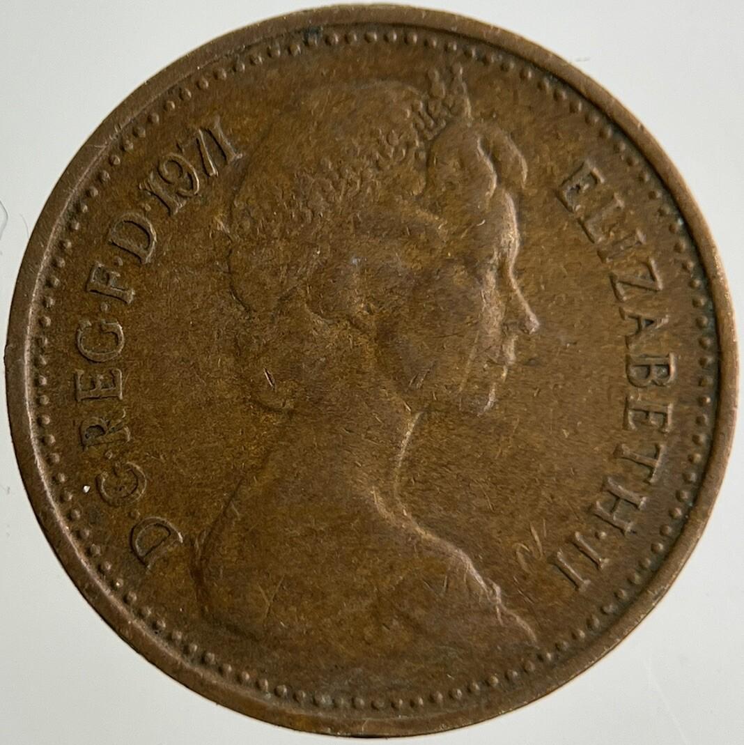 1971 Elizabeth II 2nd Half New Penny Coin | Fine Collectable Grade