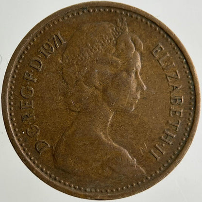 1971 Elizabeth II 2nd Half New Penny Coin | Fine Collectable Grade