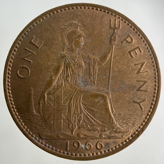 1966 Elizabeth II 2nd One Penny Coin | Fine Collectable Grade