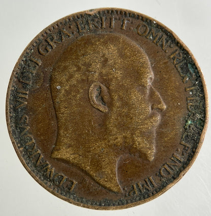 1909 Edward VII Farthing Coin | Collectable Grade