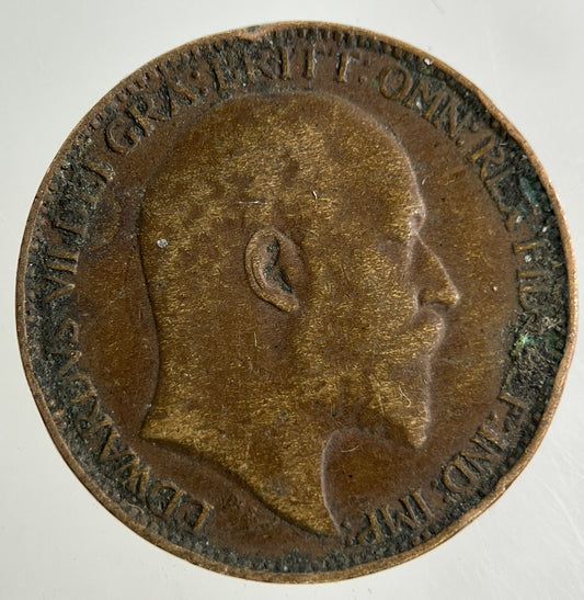 1909 Edward VII Farthing Coin | Collectable Grade