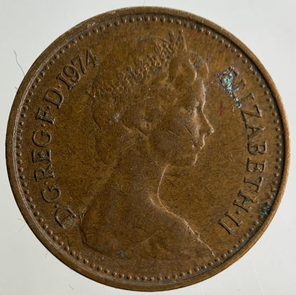 1974 Elizabeth II 2nd Half New Penny Coin | Fine Collectable Grade