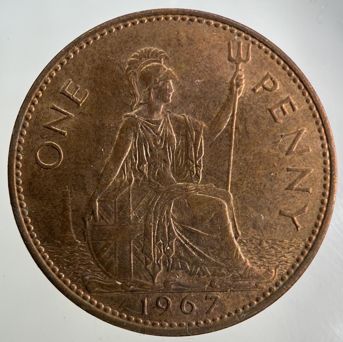 1967 Elizabeth II 2nd One Penny Coin | Fine Collectable Grade